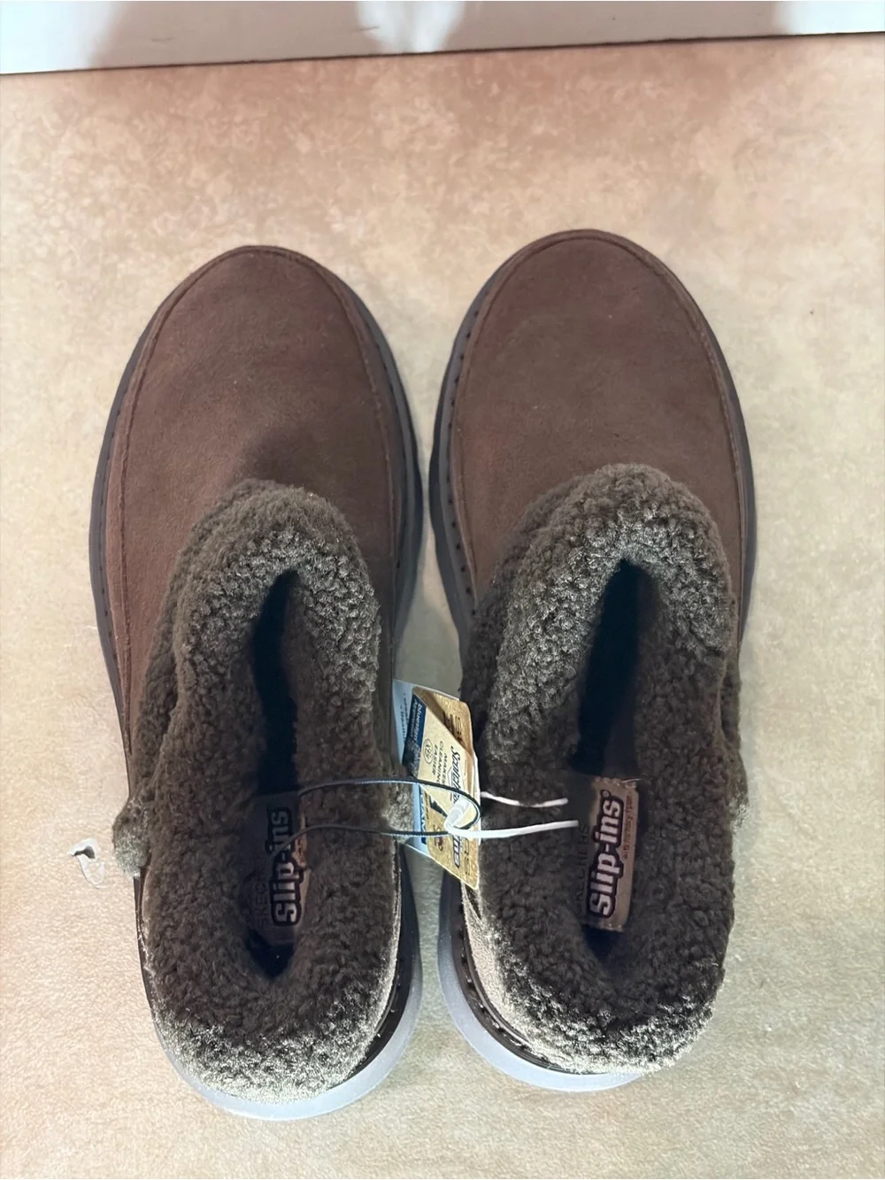 BOBS from Skechers Brown Cozy Slip-On Ankle Booties